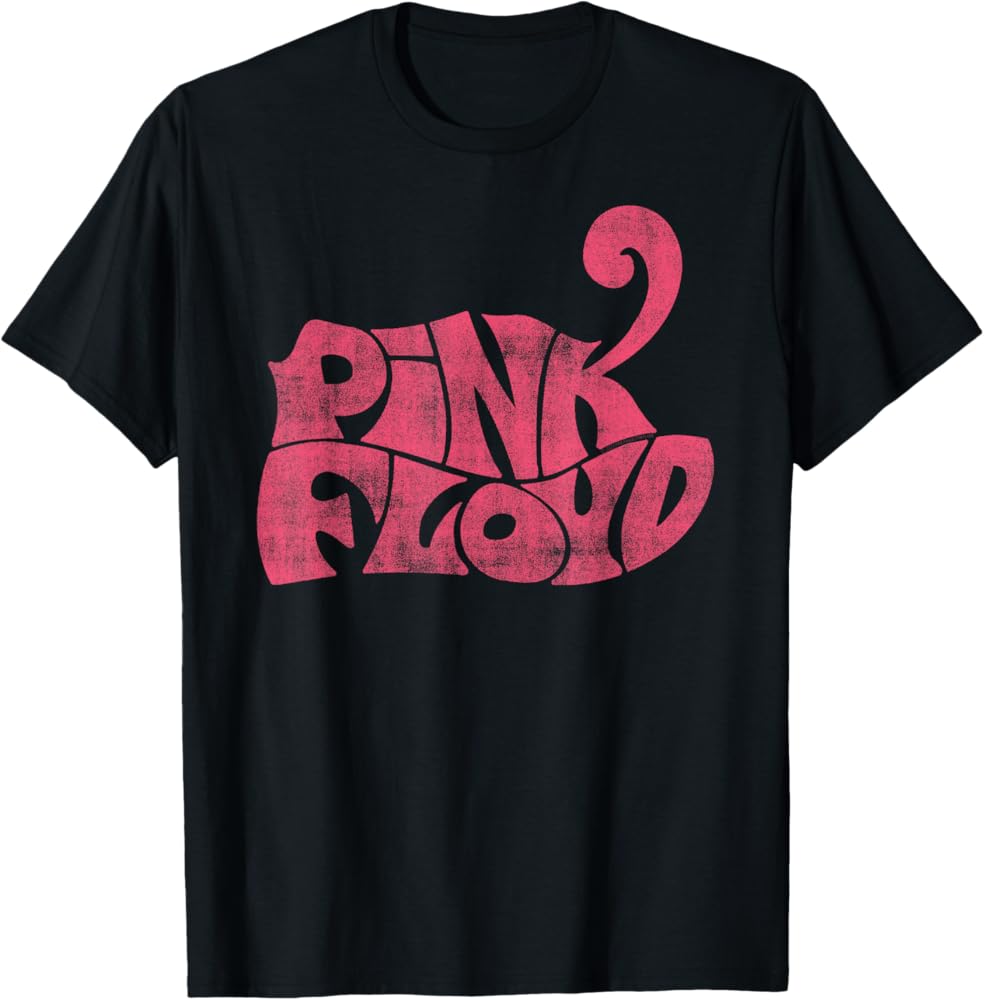 Amazon | 公式 ピンク・フロイド レトロ ロックバンド ロゴ Tシャツ